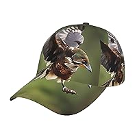 Trendy Unisex Hip Hop Trucker Cap,Lightweight and Breathable Print Baseball Cap Sport Hat with UV Protection Hunting Flying Wild Black