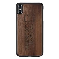 National Geographic iPhone XS Max Case Nature Wood Walnut iPhone Cover nasyozio Wireless Charging Supported [Japanese authorized agent product] ng14148i65