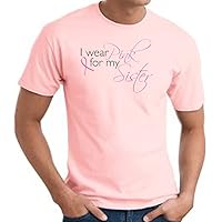 Breast Cancer Awareness Tee - I Wear Pink for My Sister - Pink