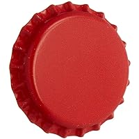 North Mountain Supply CC-RD-500 Beer Bottle Crown Caps - Red - Oxygen Barrier - 500 Count
