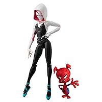 Sentinel Spider-Man SV Action Figure Spider-Gwen & Spider Ham, 5.1 inches, Non-scale, ABS & PVC, Pre-painted