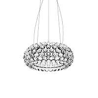 Pendant Lamp Modern Luxury Crystal Beads Chandelier Creative Art Decoration Hanging Lamp Restaurant Cafe Dining Table Ceiling Pendant Lamp Acrylic Lampshade Home Lighting Droplight Flush Mount F