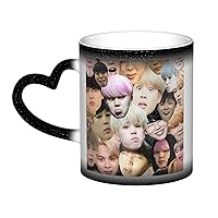 Cup Jimin Collage Cups Convenient and beautiful Coffee Mugs water glass Drinking glasses Tea cups for Office and Home Dorm Decoration Holiday gift