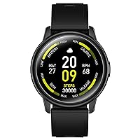 Cillso Smart Watch for Men, IP68 Waterproof Fitness Tracker, Smartwatch for Android Iphone Phones, Activity Tracker with Heart Rate and Sleep Monitor, 24 Sports Modes, Pedometer, Black