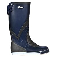 Viking Mariner 16” Deck Boots - Heavy Duty Waterproof Rubber Boots for Men and Women with Slip-Resistant Outsole