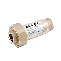 1/2 X 1/2 in Residential Dual Check Valve with Union Female Npt Inlet X Female Npt Outlet