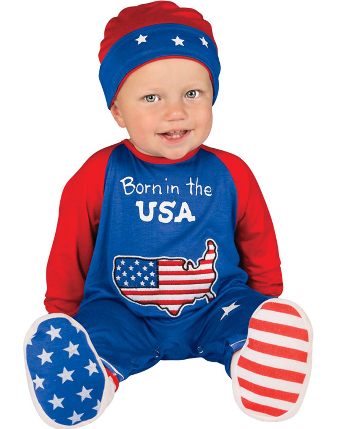 Rubie's Costume Baby's First Halloween Pint Size Patriot 1 Piece Hat and Booties