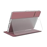 Products BalanceFolio iPad Clear 10.2 Inch Case and Stand (2019), Rose Gold Woven Metallic/Clear