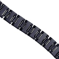 Tungsten Black Mens Polished Link Bracelet 16mm 8.5 Inch Jewelry Gifts for Men