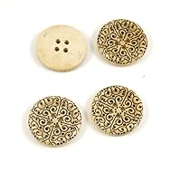 Price per 5 Pieces Sewing Sew On Buttons AD1 Black Carving Depression for clothes in bulk wood Cartoon Boutons