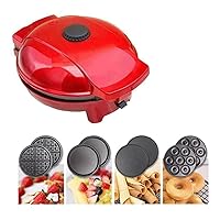 Mini Waffle Maker,Portable Electric Non-Stick Waffle Iron, Round Waffle Maker Grill Machine for Single Waffle, Cookies, Eggs Individual Waffles Anywhere for Breakfast.