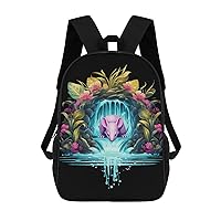 Rat Anime Cute 17 Inch Backpack Adjustable Strap Daypack Laptop Double Shoulder Bag Shoulder Bags for Hiking Travel Work