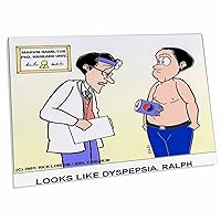 3dRose Londons Times Funny Medicine Cartoons - Dyspepsia - Desk Pad Place Mats (dpd-2259-1)