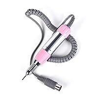 KADS Professional Electric Manicure Machine Nail Drill Art Pedicure File Polish Pen Shape Acrylics Tool Finger Toe Care Product (Pink)