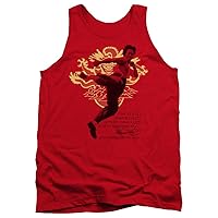 Bruce Lee Tanktop Key to Immortality Red Tank