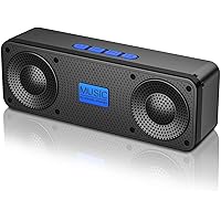 Portable Bluetooth Speaker,3D Stereo Hi-Fi Bass Upgraded Wireless Bluetooth Speaker 5.0 with 18H Playtime,Rich Bass,FM Radio,Built-in Mic,100Ft Wireless Range,Portable Speakers for Outdoors