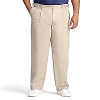 IZOD Men's Big-and-Tall American Chino Double-Pleated Pants