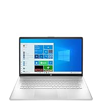 HP 2022 High Performance Business Laptop-17.3'' HD+ Touchscreen 10-Core 12th Intel i7-1255U Iris Graphics 64GB DDR4-2TB SSD WiFi 6 Bluetooth Backlit Keyboard Win 10 Pro w/ 32GB USB Silver,17-CN0065CL