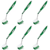 Libman Dishes Scrub Brush 45 Use for Vegetables Fruit Cleaning Dish Washing Kitchen (6-Pack)