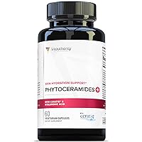 Hydrating Anti Aging Phytoceramides Supplement - Clinically Proven Ceratiq Ceramides Supplement with Hyaluronic Acid and Phytoceramides 700mg - Skin Barrier Repair Itchy Dry Skin Supplement for Women