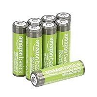 AmazonBasics HR-3UTHA-AMZN (8P) AA High-Capacity Rechargeable Batteries (8-Pack) Pre-charged - Packaging May Vary