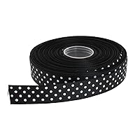 Polka Dot Grosgrain Ribbon 25 Yard Each Roll 100% Polyester (5/8