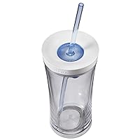 Shake & Go Tumbler with Leak-Proof Lid, 20oz Water Bottle & Iced Coffee Tumbler with Shatter Resistant Material; Fits Most Cup Holders, Iced Coffee Brewers, & Dishwasher Safe