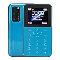S10P Small Mini Mobile Phone for Students Children, 2G Dual SIM Mobile Phone, 5MP Rear Camera, Long Standby Battery, Lightweight and Small (Blue)