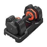 Adjustable Dumbbell Set, 25/55LB Dumbbell 5 in 1 Free Dumbbell Weight Adjust with Anti-Slip Metal Handle, Ideal for Men and Women Home Gym Workout Equipment
