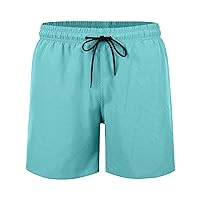 Mens Swimwear Shorts Summer Fashion Elastic Waist Quick Dry Beach Short with Pockets 5
