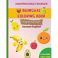 Zweisprachiges Malbuch für Kinder | Bilingual Coloring Book for Kids: Educational Coloring Pages | Fruits Obst Zweisprachiges Malbuch | Malbuch Obst (German Edition)