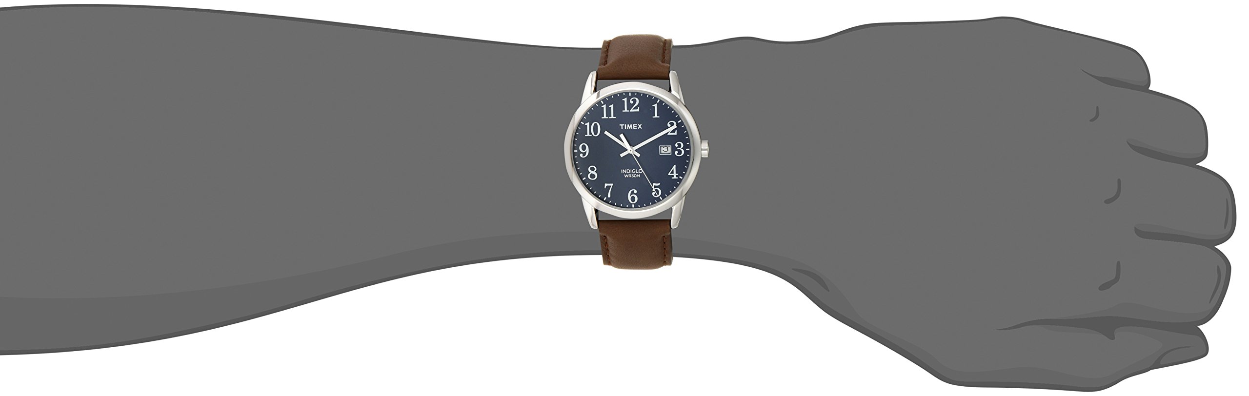 Timex Easy Reader 38mm Leather Strap Watch