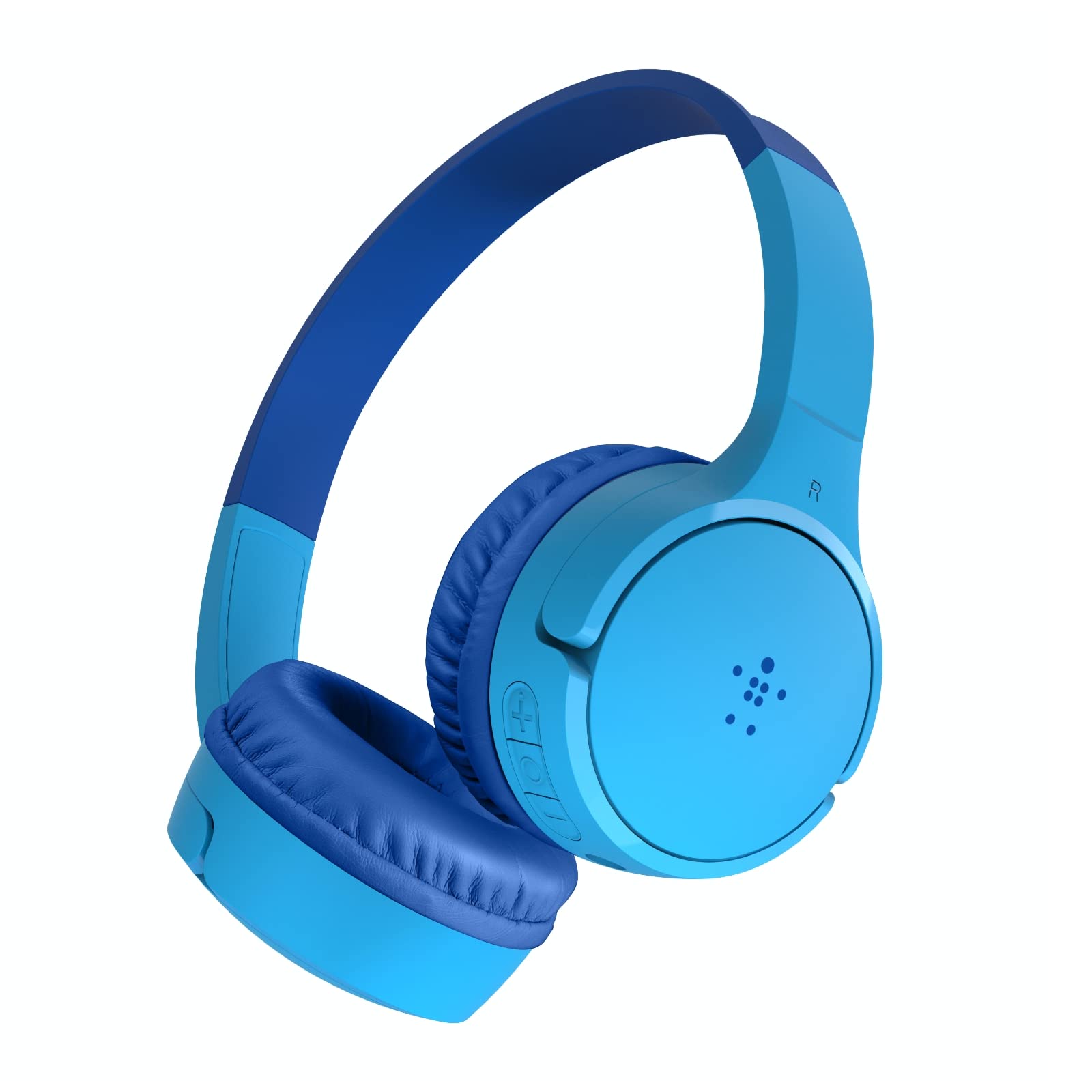 Belkin SoundForm Mini - Wireless Bluetooth Headphones For Kids with Built In Microphone - Kids On-Ear Headphones Wireless Bluetooth - Bluetooth Earphones for iPhone, iPad, Fire Tablet & more - Blue