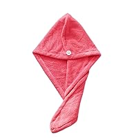 Bathing Cap Dry Hair Towel (red)