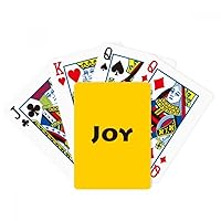 Joy Word Inspirational Quote Sayings Poker Playing Magic Card Fun Board Game
