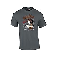 Betty Boop Wild One Biker Betty Distressed Unisex Short Sleeve T-Shirt Graphic Tee