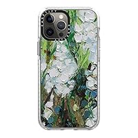 CASETiFY Impact iPhone 12 Pro Max Case [6.6ft Drop Protection] - Wild Squill Flowers - Clear Frost