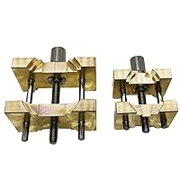 2 PCS Adjustable Brass Watch Movement Clip Holder L S Fixed Base Repair Tool for Watchmaker