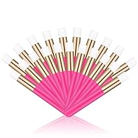 20 Pcs Hot Pink Lash Shampoo Brush Eyelash Extensions Supplies Cosmetic Brushes Peel Off Blackhead Brush Remover Tool Lash Cleanser Soft Brushes (20PC)