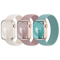 TRA Stretchy Silicone Solo Loop Strap Compatible with Apple Watch 38mm 40mm 41mm 42mm 44mm 45mm 49mm Soft Elastic Sports Strap for iWatch Ultra/2 Series 9/8/SE/7/6/5/4/3/2/1