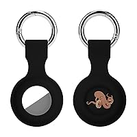 O-ctopus Airtag Holder Case Silicone Airtag Case with Keychain GPS Item Finders Accessories Airtag Tracker Cover 1PCS