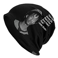 Jaden Music Smith Beanie Cap for Men Women Soft Daily Knit Ribbed Beanie Hat Adult Warm Toboggan Hat for Unisex Black
