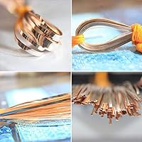 Embroiderymaterial Mukaish Metal Strips Badla Strips for Craft and Emboidery 100 Grams (1MM, Light Gold)