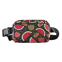 Watermelon Belt Bag for Women Men Water Proof Fanny Pack with Adjustable Shoulder Tear Resistant Fashion Waist Packs for Cycling