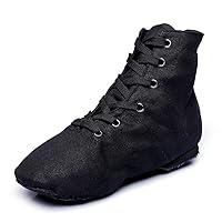 Jazz Boots for Girls Lace-up Dancing Sneakers for Boys