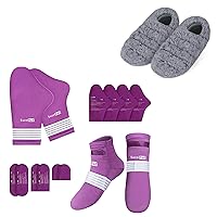 SuzziPad Foot Ice Pack Cold Socks & Cold Gloves for Chemotherapy Neuropathy, Comfort Items for Chemo Patients, Neuropathy Pain Relief for feet, Hand Pain Relief, Foot Pain Relief, L, Purple