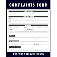 Complaints Form: Customer Complaint Log Book | Perfect for Businesses, Sites, Waste Facilities, Commercial and Industrial Premises