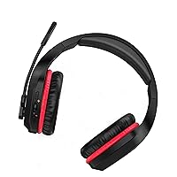Wireless Gaming Headset PC, PS5, PS4-50-Hr Battery, Noise-Canceling Mic, Surround Sound, for Immersive Gaming, Virtual Meetings, All-Day Comfort, Gamers & Professionals (Black)