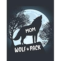 MOM WOLF PACK: Wolf Daily Planner - Note your daily Goals, Task, Notepad & More 4 month (120 Days) Everyday Planner/Routine