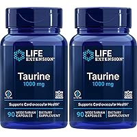 Taurine 1000 mg, 90 Vegetarian Capsules-Pack-2